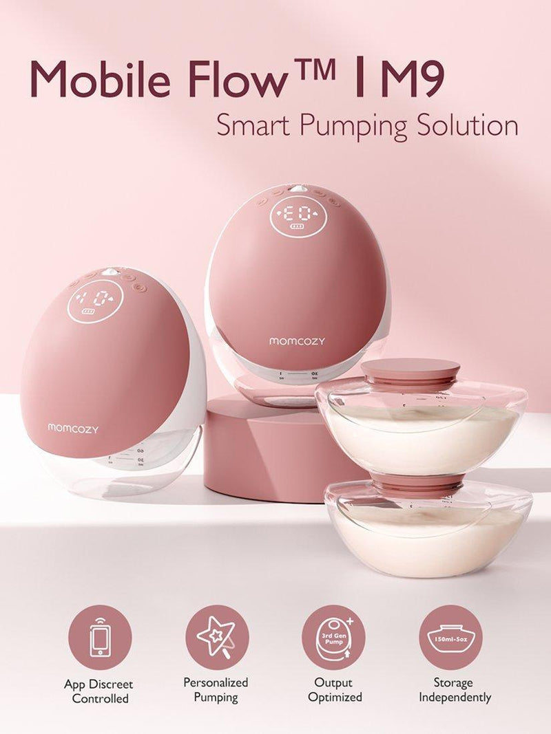 Momcozy M9 double breast pump mobile flow (British brand)