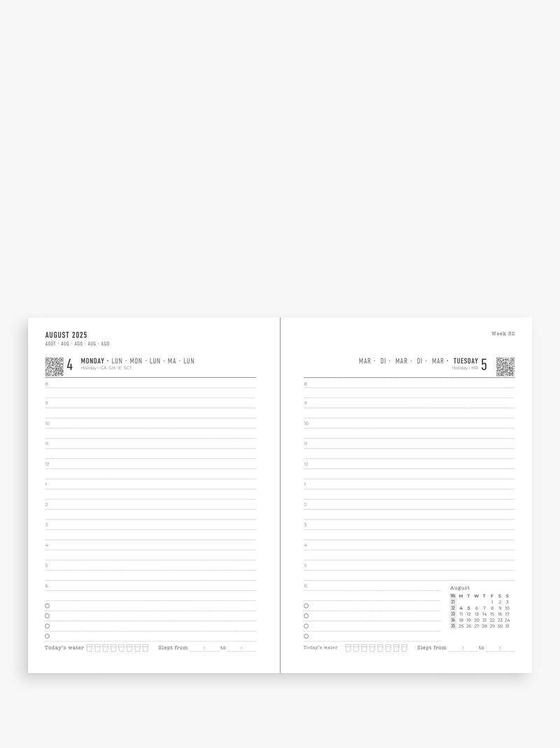 Letts A6 Dazzle academic diary 2025-26, UK version