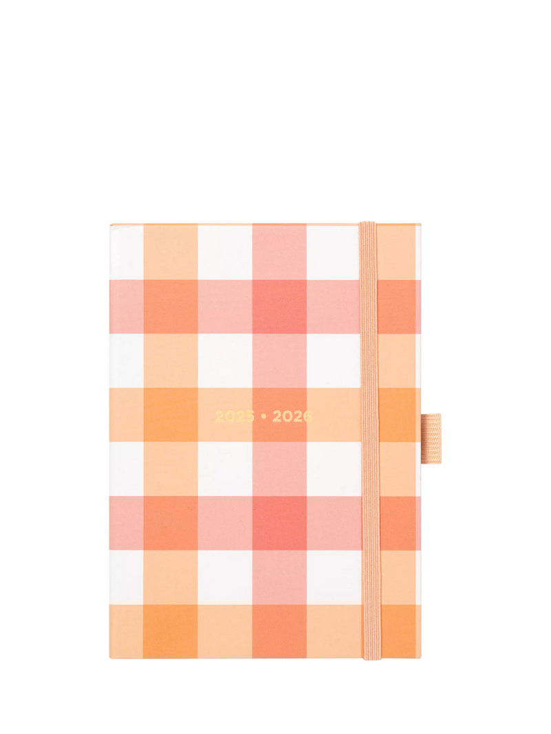 Letts academic week to view diary A5 gingham, UK version