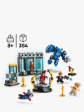 LEGO Marvel Iron Man's Laboratory Hall of Armour building toy, UK version