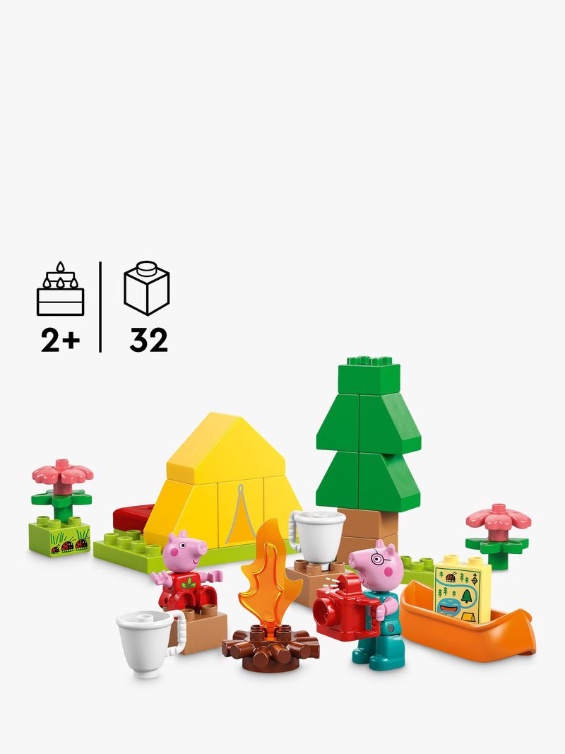 LEGO DUPLO Peppa Pig camping trip set, imported from the UK