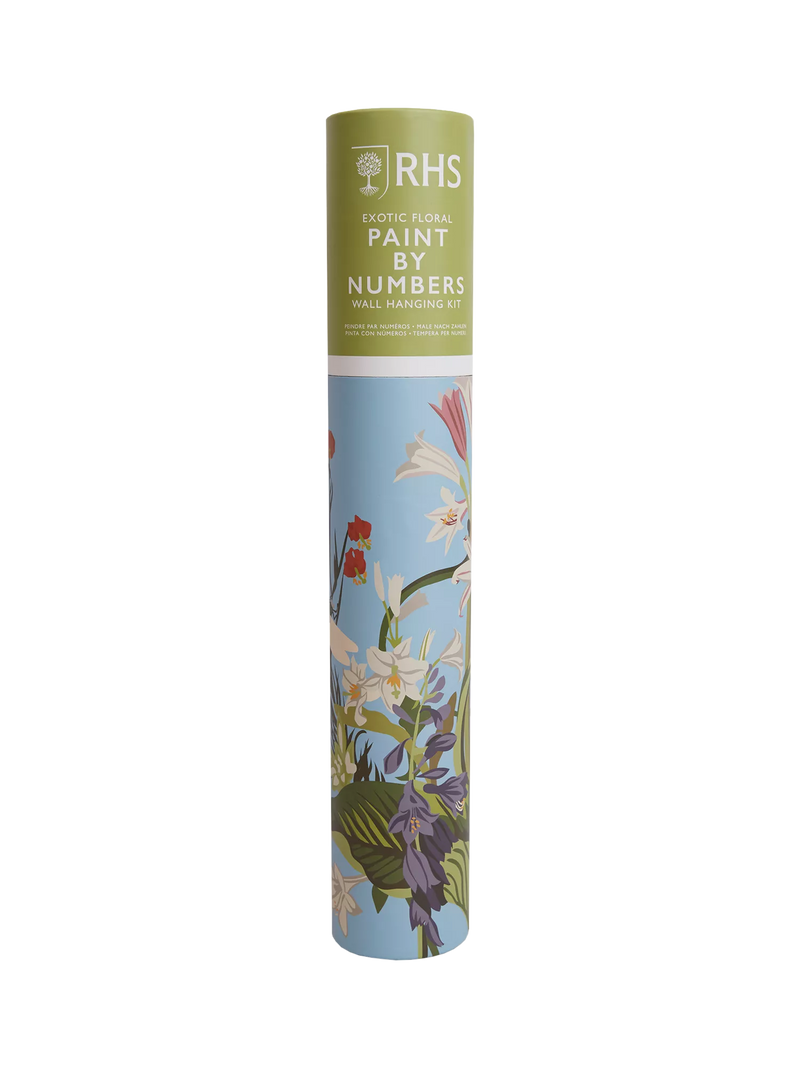 RHS paint by numbers kit exotic floral (British brand)
