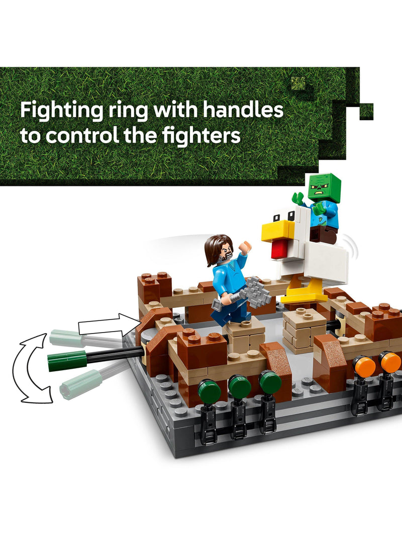 LEGO Minecraft Woodland Mansion Fighting Ring, UK version