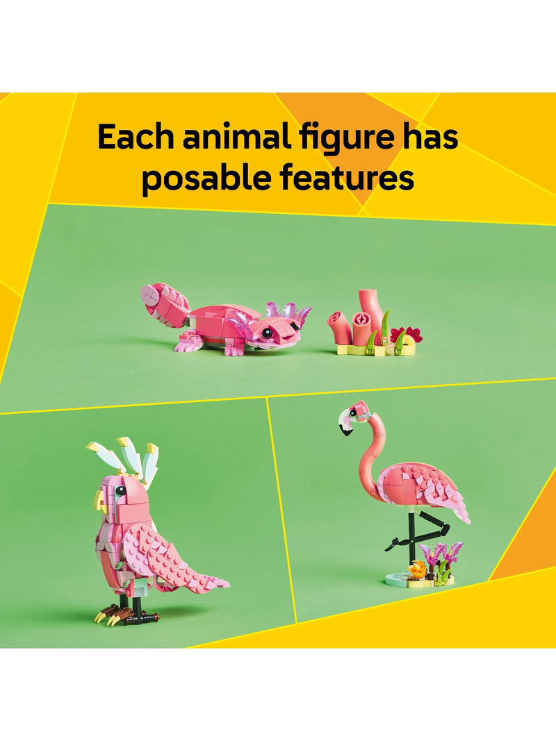 LEGO Creator 3in1 Pink Flamingo building set 288 pieces - British product
