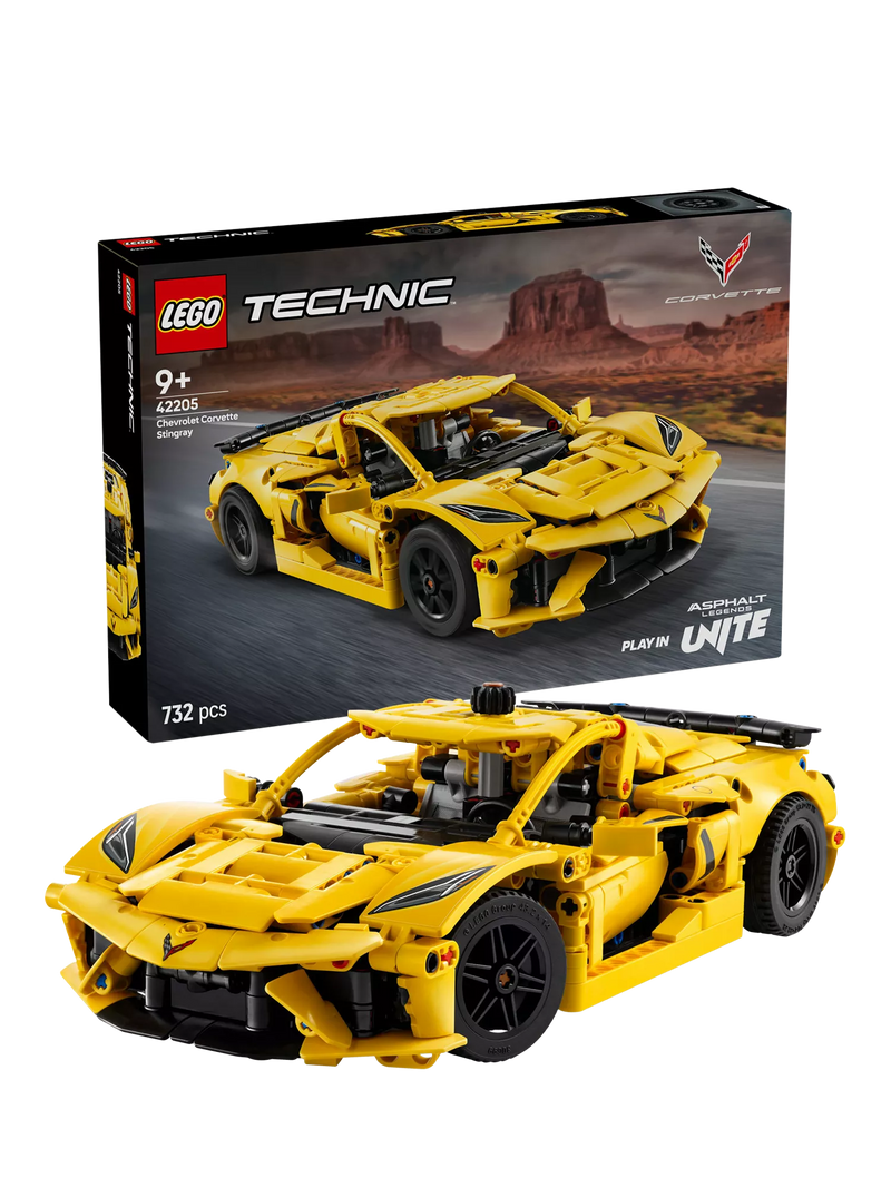 LEGO Technic Chevrolet Corvette Stingray 732-piece building set - British product