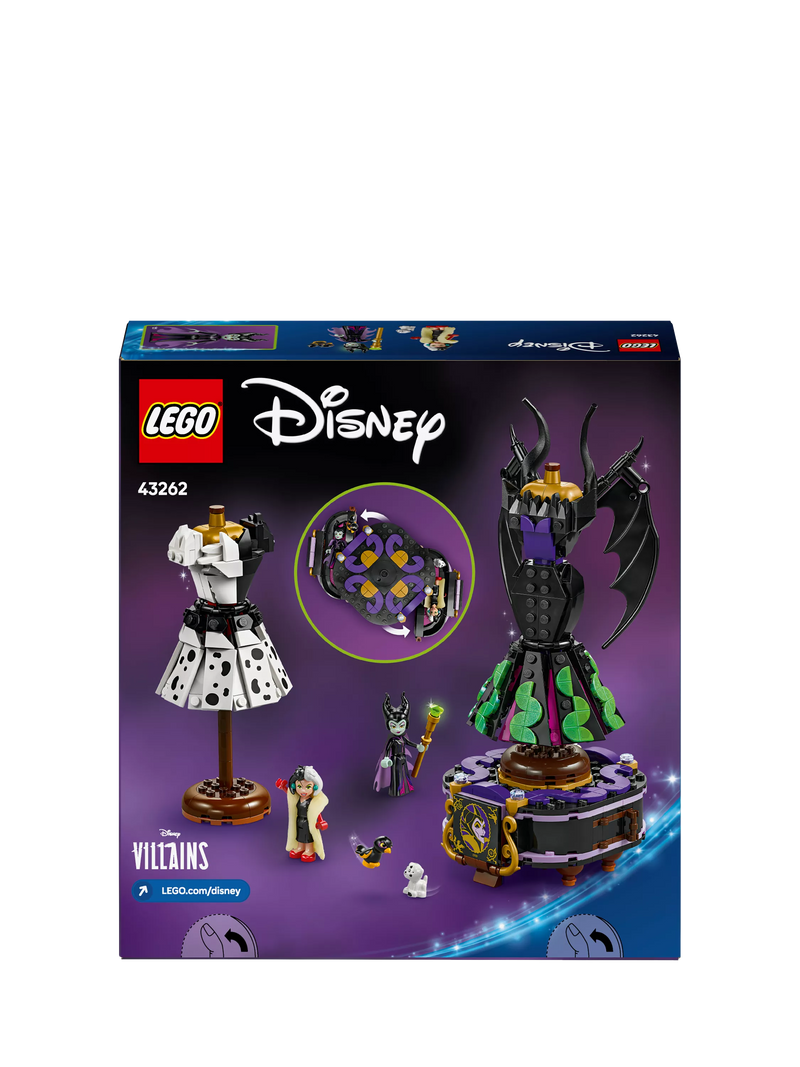 LEGO Disney building set Maleficent Cruella dresses 524 pieces (British brand)
