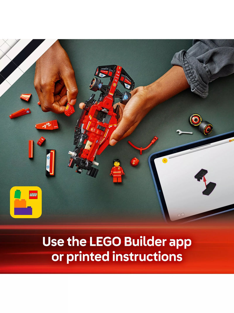 LEGO Ferrari SF-24 F1 car building set, imported from the UK