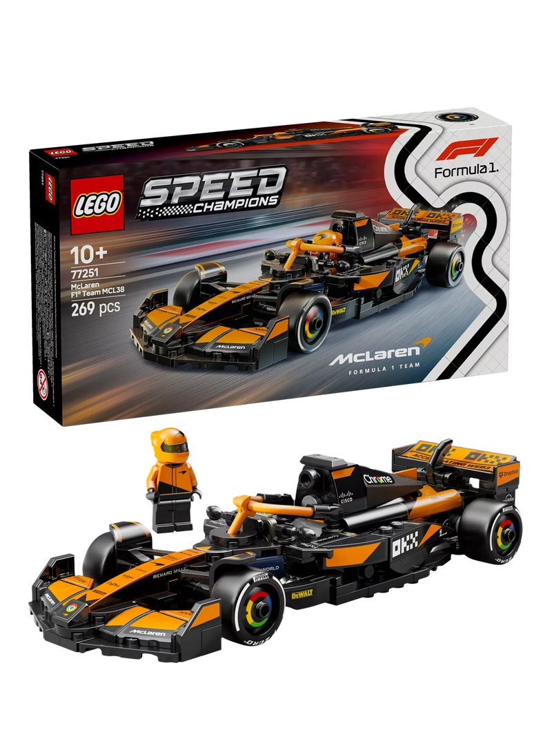 LEGO Speed Champions McLaren MCL38 building set 269 pieces - British product