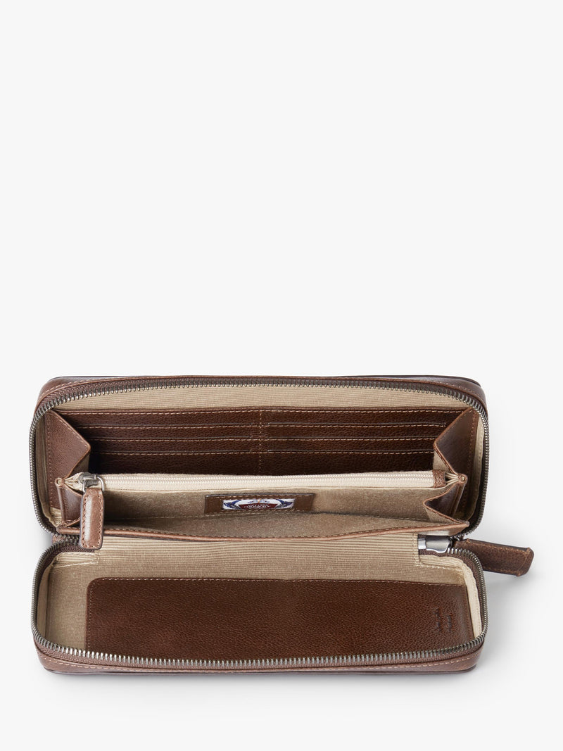 OSPREY LONDON Compass travel wallet Tan, imported from the UK
