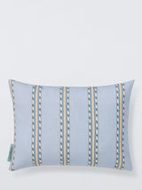 John Lewis Morris & Co. Holland Park Stripe Indoor/Outdoor Cushion Blue 30 x 40cm- Buy online at McGrocer