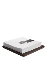 John Lewis Georg Jensen Bernadotte Stainless Steel & Smoked Oak Wood Napkin Holder- Buy online at McGrocer