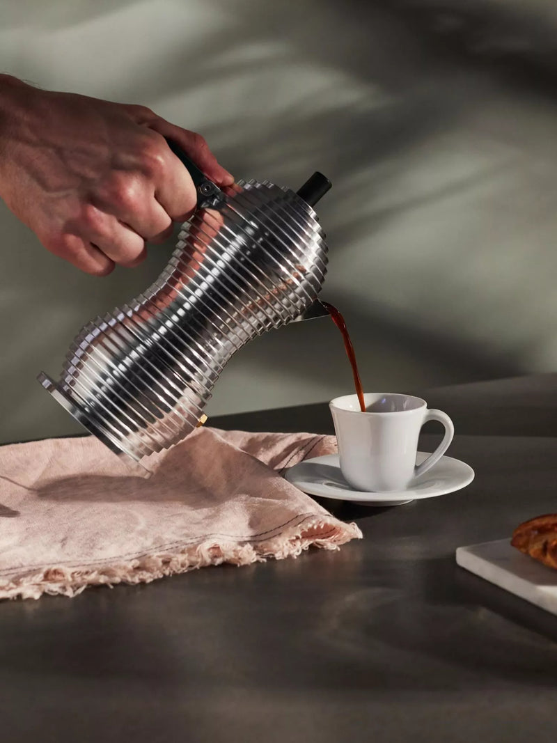 Alessi Pulcina espresso maker black 3 cup, UK version