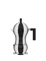 John Lewis Alessi Pulcina Induction Hob Espresso Maker, Black, 6 Cup- Buy online at McGrocer