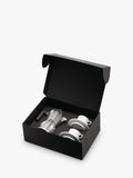 Alessi Pulcina 3-cup espresso maker gift set with 2 porcelain cups (British brand)