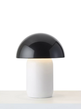 John Lewis John Lewis x John Cooper Mushroom Table Lamp, Black/White, Medium- Buy online at McGrocer