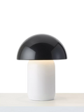 John Lewis mushroom lamp black white H25.5cm - British product