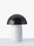 John Lewis mushroom lamp black white H25.5cm - British product
