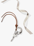 Georg Jensen heart-shaped stainless steel keyring, imported from the UK