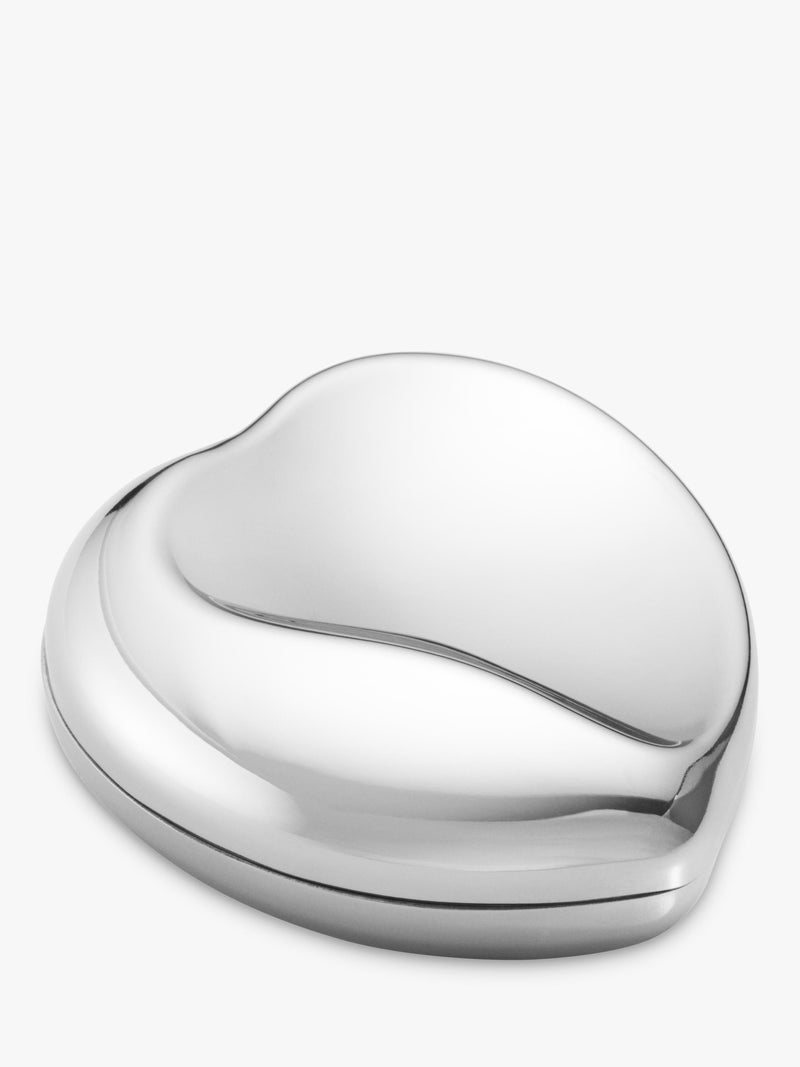 Georg Jensen heart pill box stainless steel (British brand)