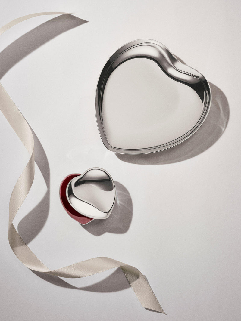Georg Jensen stainless steel heart tray - British product