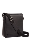 Osprey London leather messenger bag black (British brand)