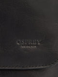 Osprey London leather messenger bag black (British brand)