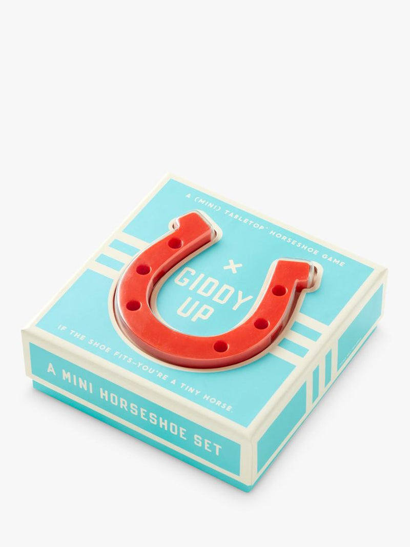 Galison indoor horseshoes game for parties, UK version