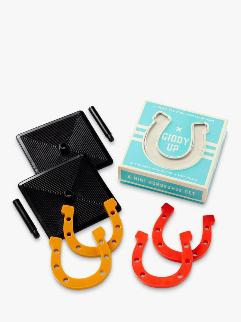 Galison indoor horseshoes game for parties, UK version