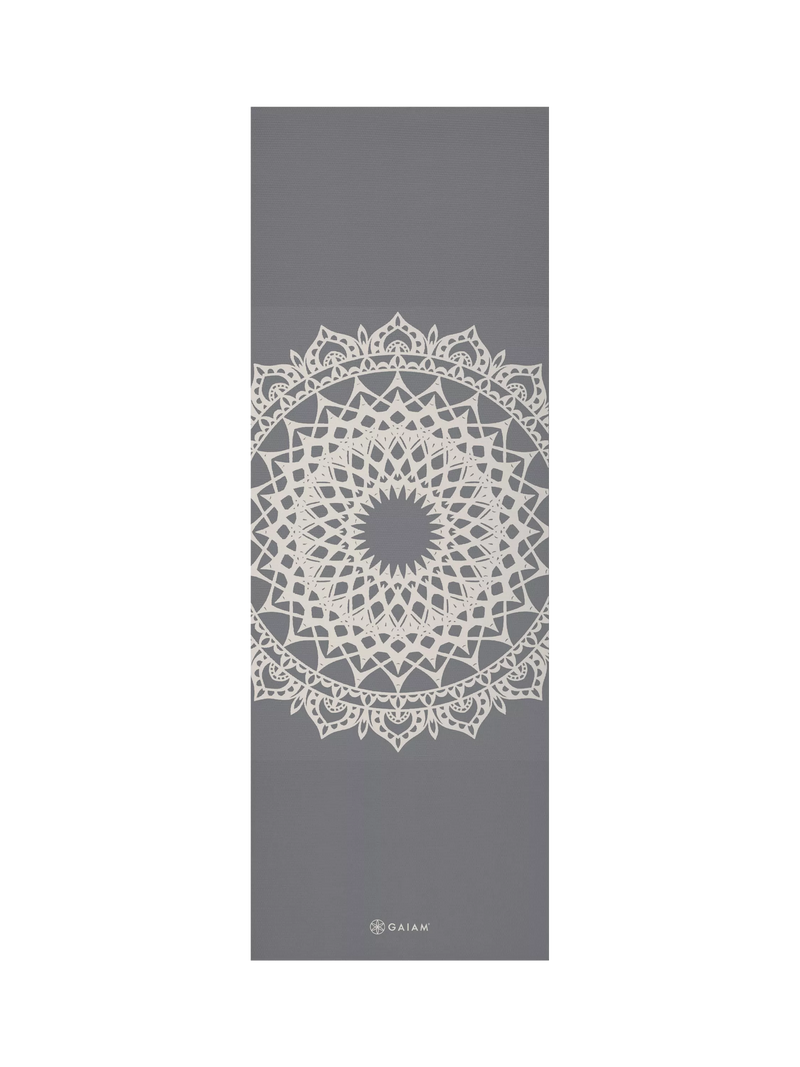Gaiam 5mm yoga mat griege - British product