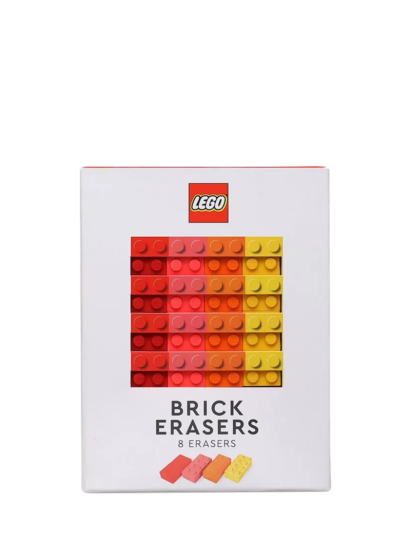Chronicle Books LEGO brick erasers pack of 8 - British product