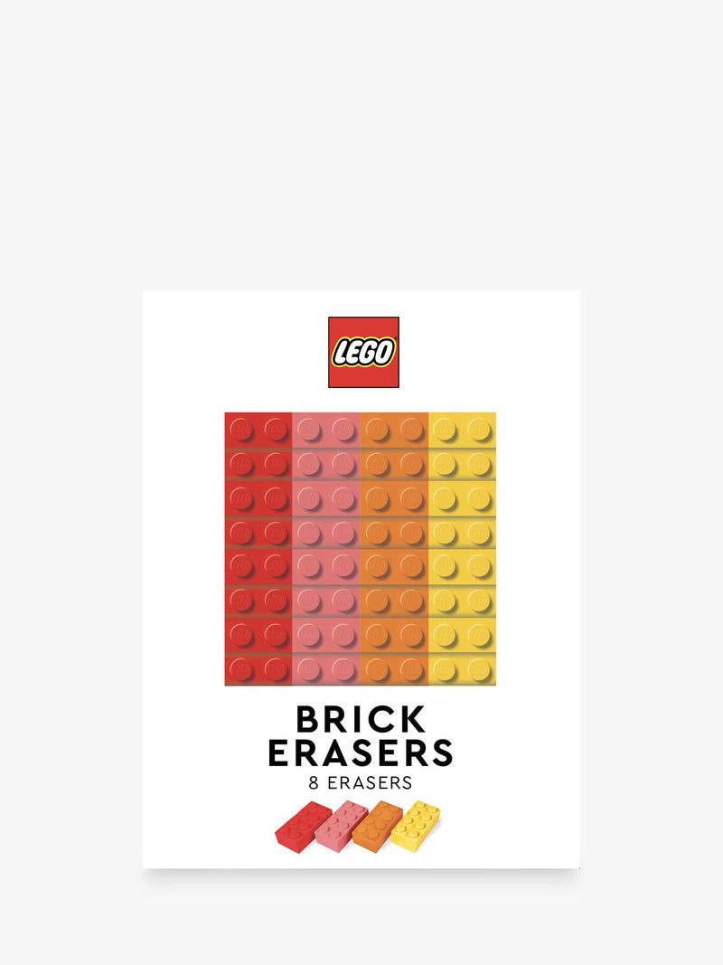 Chronicle Books LEGO brick erasers pack of 8 - British product