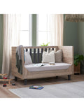 Tutti Bambini cot bed in oak slate finish (British brand)