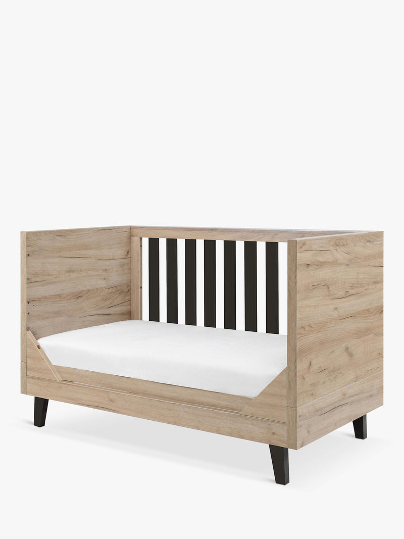 Tutti Bambini cot bed in oak slate finish (British brand)