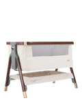 Tutti Bambini CoZee Luxe Bedside Crib, Walnut/Cream - McGrocer