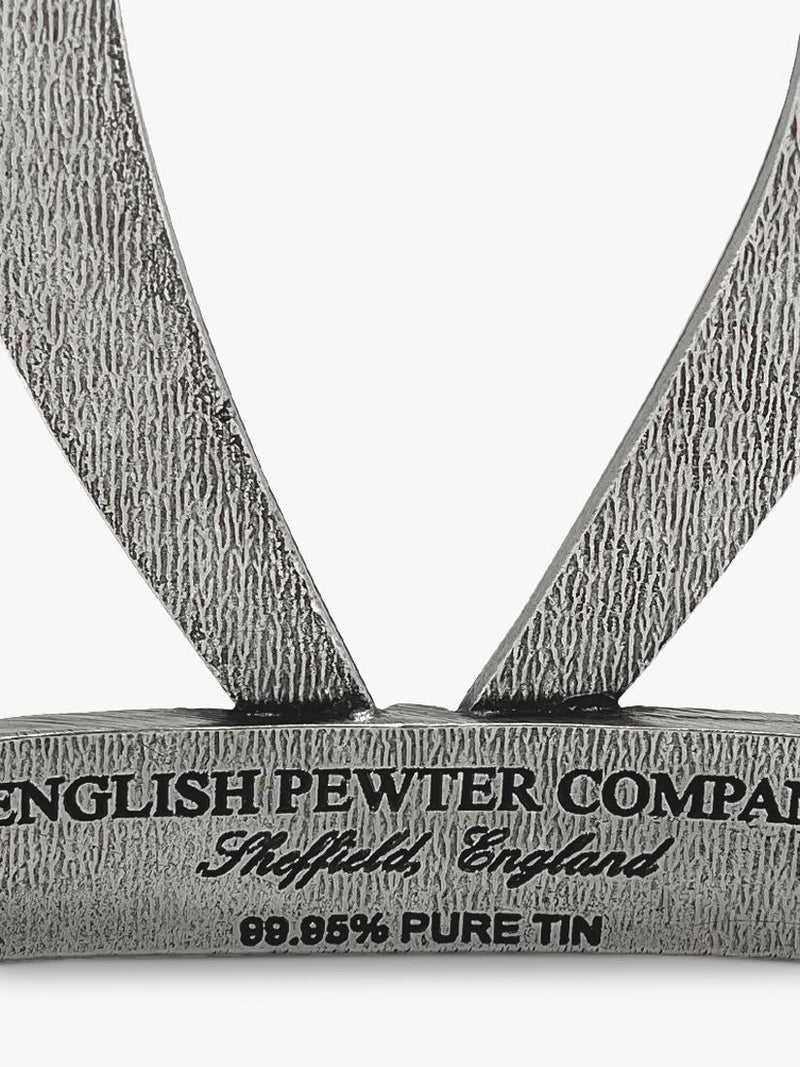 English Pewter Company heart shaped tin stand 10th anniversary - British product