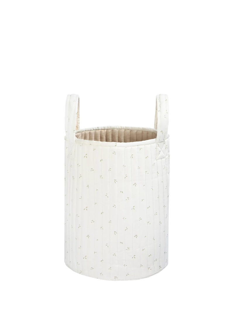 Avery Row large quilted reversible storage basket (British brand)