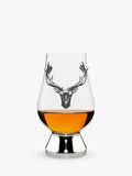 English Pewter Company Glencairn Whisky Crystal Glass Stag Tumbler 200ml - British product