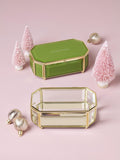 kate spade new york 'Treasure You' bevelled glass jewellery box clear, UK version