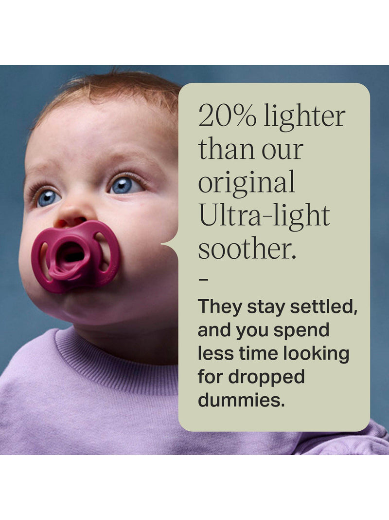 Tommee Tippee UltraLight StayPut soother pack of 2, UK version