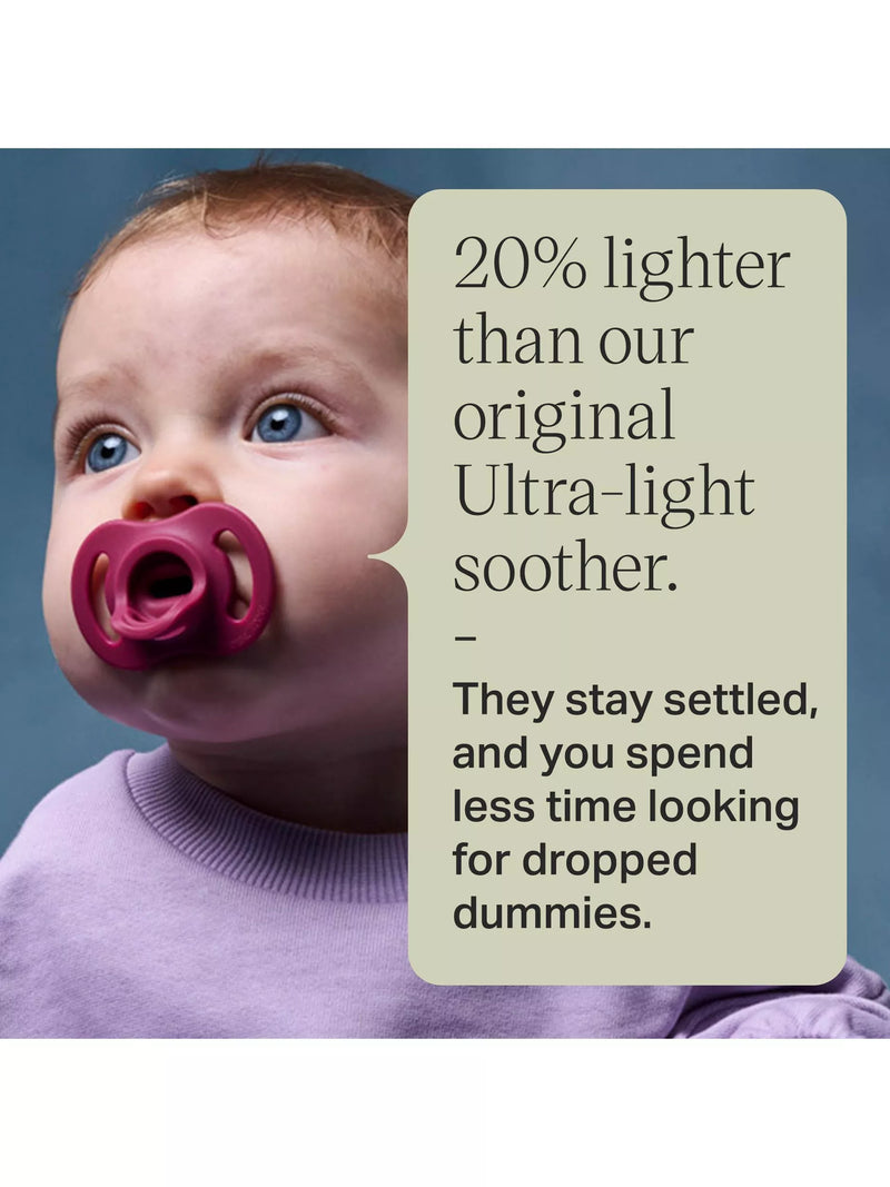 Tommee Tippee UltraLight StayPut soother pack of 2, UK version