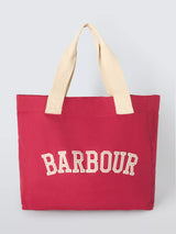 John Lewis Barbour Logo Holiday Tote Bag Athletic Red- Buy online at McGrocer