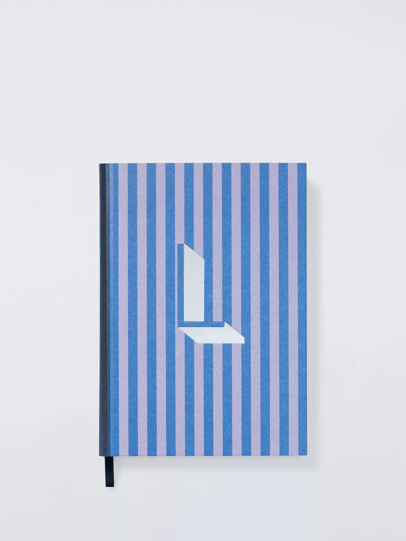 John Lewis Stripe Alphabet Notebook (Letter A) A5 Lined Hardback