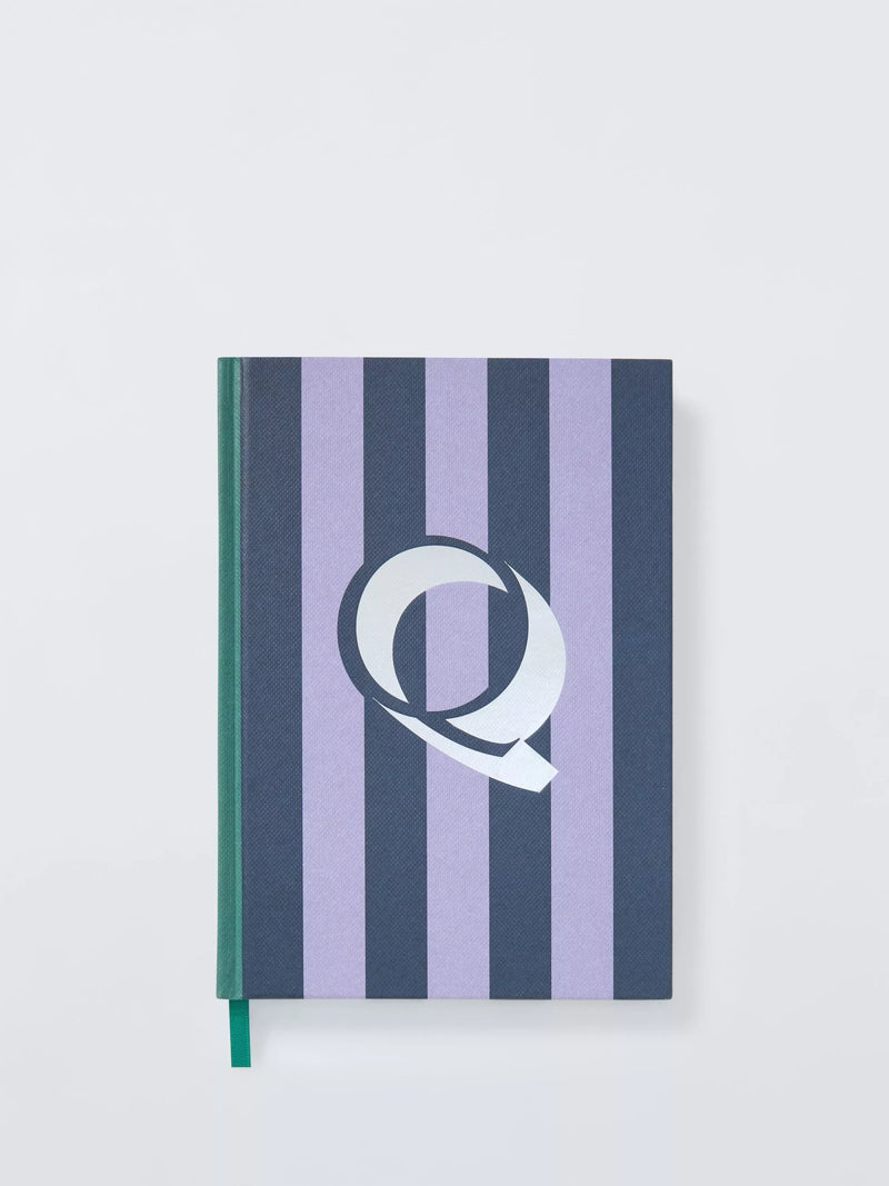 John Lewis Stripe Alphabet Notebook (Letter A) A5 Lined Hardback