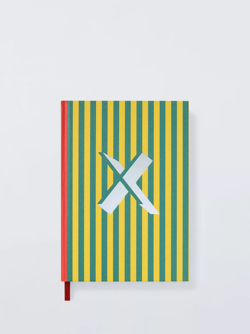 John Lewis Stripe Alphabet Notebook (Letter A) A5 Lined Hardback