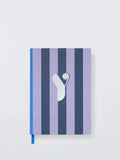 John Lewis Stripe Alphabet Notebook (Letter A) A5 Lined Hardback
