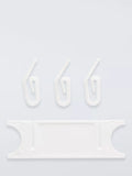 Speedy Products standard curtain hooks pack of 50 and cord tidies white - British product