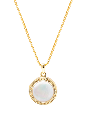 Mother of Pearl Locket with 18ct Gold Plated Case