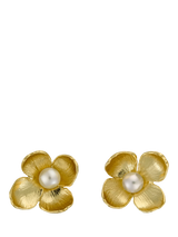 John Lewis Alex Monroe Cuckoo Flower Stud Earrings, Gold- Buy online at McGrocer