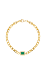John Lewis LARNAUTI Green Onyx Stone Link Bracelet Gold- Buy online at McGrocer