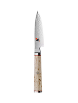 John Lewis MIYABI Damascus Steel Shotoh Knife with Birch Wood Handle, 9cm- Buy online at McGrocer
